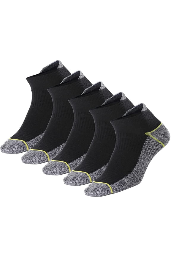 Copper Infused Ankle Socks with Odor Control, Moisture Wicking for Improved Comfort and Health (4/5 Pairs)