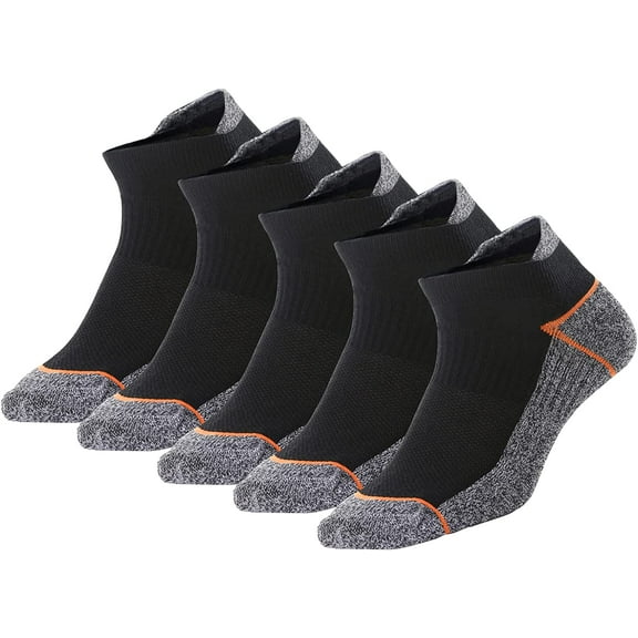 Copper Infused Ankle Socks with Odor Control, Moisture Wicking for Improved Comfort and Health (4/5 Pairs)