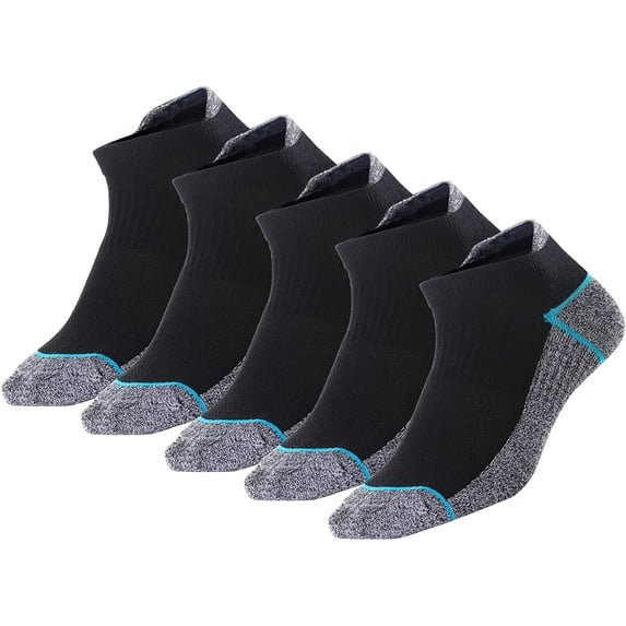 Copper Infused Ankle Socks with Odor Control, Moisture Wicking for Improved Comfort and Health (4/5 Pairs)