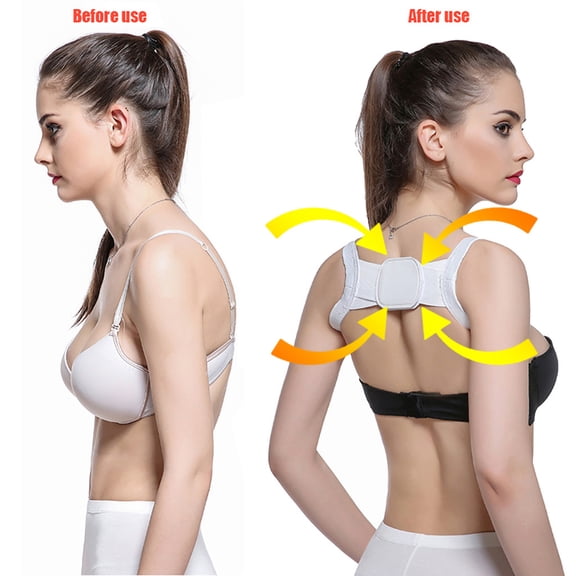 Copper Infused Posture Corrector Upper Back Brace, Adjustable Breathable Shoulder Support Straightener, Targeted Pain Relief for Neck Clavicle Thoracic Spine Improve Scoliosis Posture
