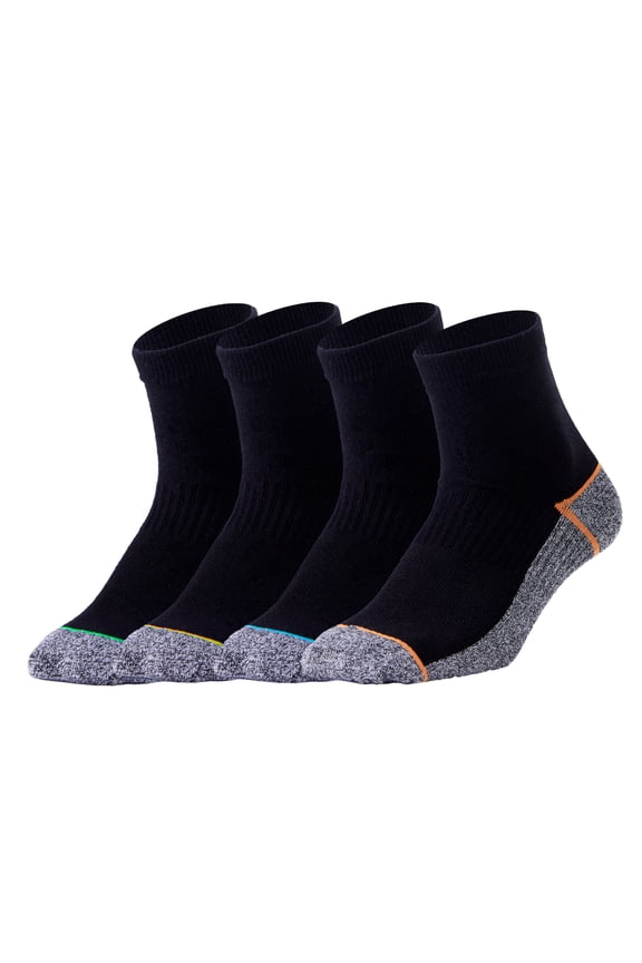 Copper Infused Quarter Socks Improve Foot Health Odor Control with Moisture Wicking Durable Comfortable Fit