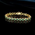 thumbnail image 1 of Copper Inlaid Zircon Bracelet With An Eight Shaped Buckle 5mm Tennis Ball, 1 of 2