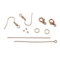 thumbnail image 1 of Bead Landing Copper Jewelry Findings Mix - 100 Pieces Per Pack, 1,200 Total, Includes Clasps, Jump Rings, Pins & Ear Wires for DIY Jewelry Making, 12 Pack, 1 of 2