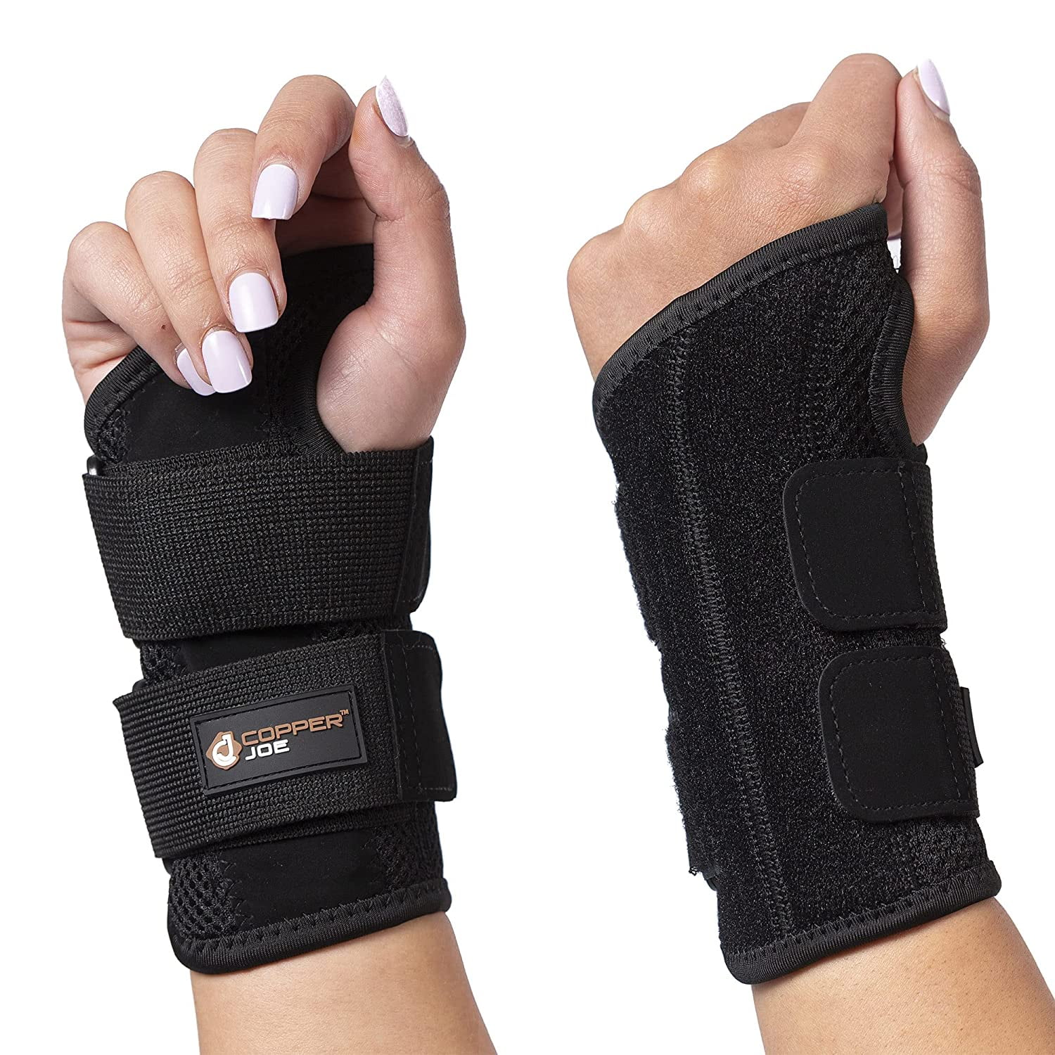 Copper Joe Adjustable Wrist Brace - Carpal Tunnel Support and Pain Relief  (Right, Large/X-Large) 