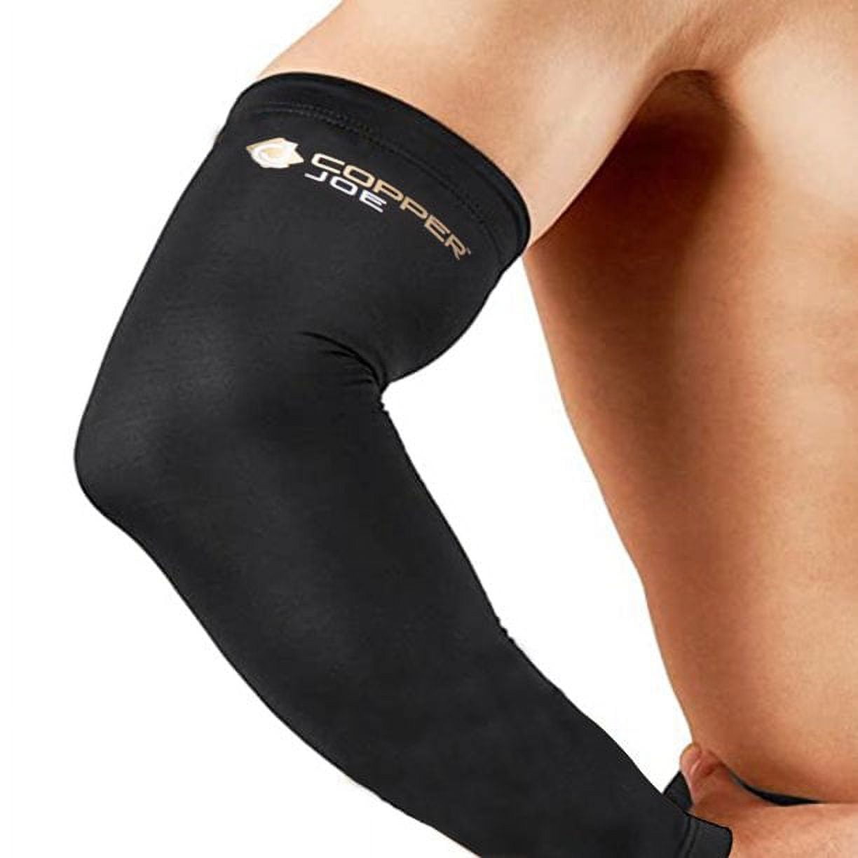 Copper Joe Arm Compression Sleeve Elbow Brace for Men & Women Arm