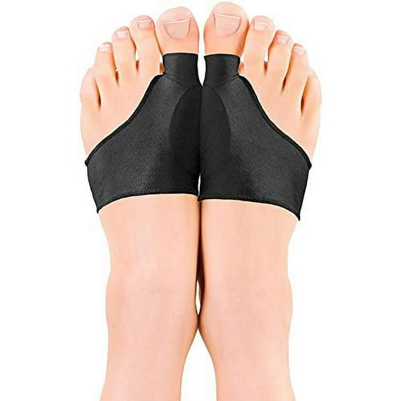 Copper Joe Bunion Corrector Relief Sleeve & Bunion Cushions Fit for Men Women- Compression Gel Pad - Hallux Valgus and Shoe Friction Protector - Elastic Bootie Guard, Shield, Cushion (Large/X-Large)