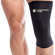 Copper Joe Knee Brace - Compression Knee Sleeve - Support for Arthritis and Knee Pain - Men and Women (Large)