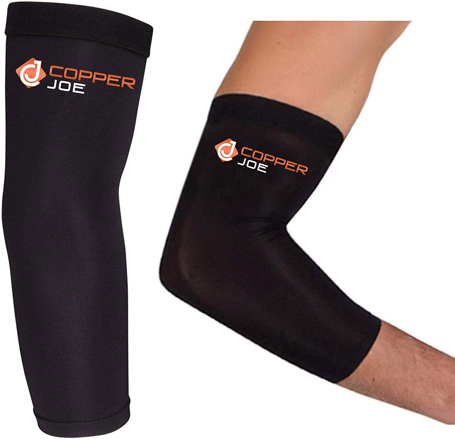 Copper Joe Recovery Elbow Compression Sleeve Arthritis, Golfers ,Tennis
