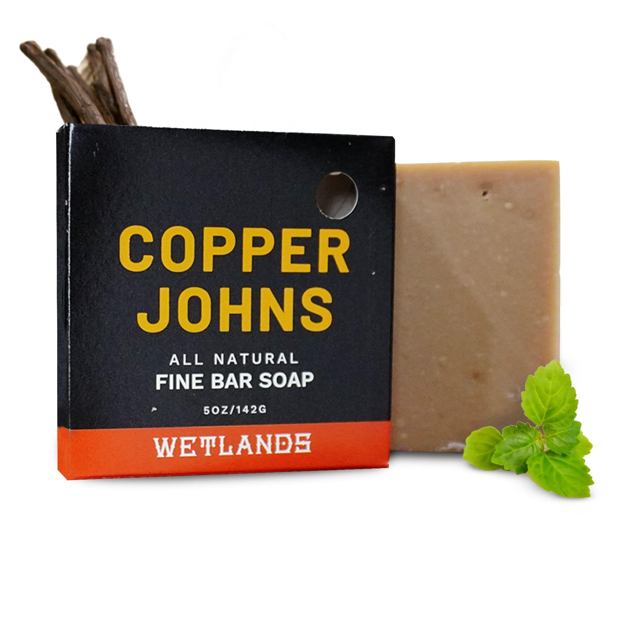 Copper Johns Bar Soap For Both Beard & Body Made with Natural Oils