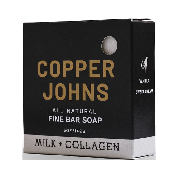 Copper Johns, Milk & Collagen Fine Bar Soap, 5oz