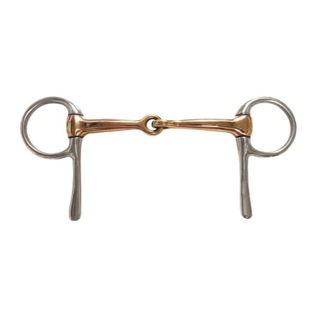 Copper Jointed Half Cheek Snaffle Bit - 5 in.