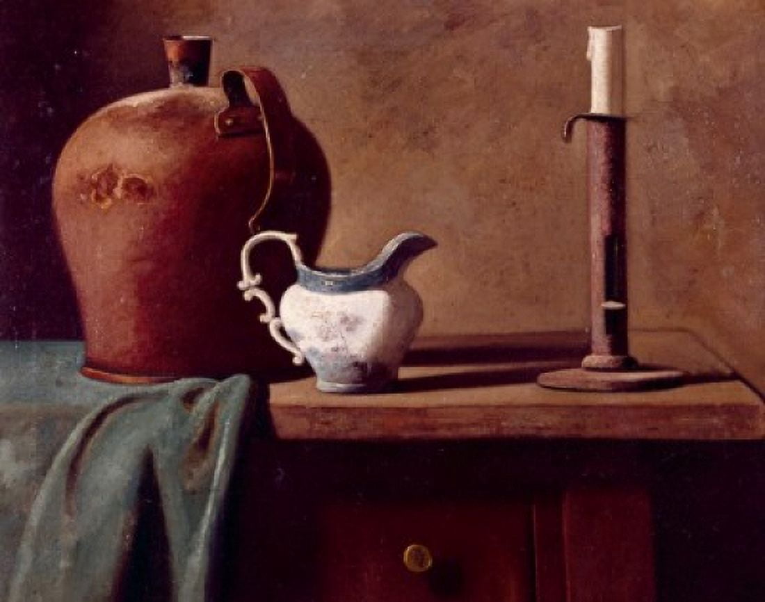 Copper Kettle Pitcher by John Frederick Peto (1854-1907) Canvas Art - John Frederick Peto (18 x 24)