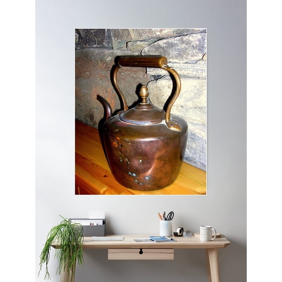 Copper Kettle Poster Wall Art, Modern Wall Decor For Living Room Bedroom, 16x24 UNFRAMED