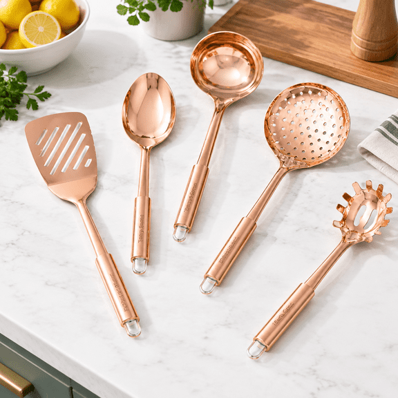 Copper Kitchen Utensils Set 5-piece