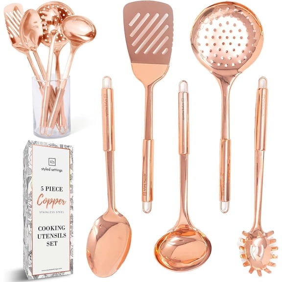 Copper Kitchen Utensils Set 5-piece