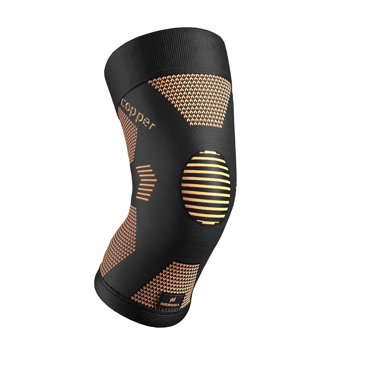 Copper Knee Br for Women and Men, Compression Sleeve Pain, Arthritis, ACL, Meniscus Tear, Joint Pain Relief, Support Running, Working Out, Fitness,Weightlifting-Single