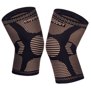 KHNYX Copper Knee Brace Support for Men and Women Compression Sleeve Knee Pads for Knee Pain, Sports, Workout, Arthritis, ACL, Joint Pain Relief