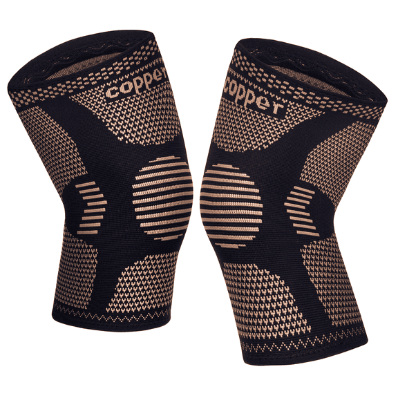 KHNYX Copper Knee Brace Support for Men and Women Compression Sleeve Knee Pads for Knee Pain, Sports, Workout, Arthritis, ACL, Joint Pain Relief
