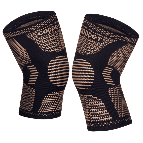 KHNYX Copper Knee Brace Support for Men and Women Compression Sleeve Knee Pads for Knee Pain, Sports, Workout, Arthritis, ACL, Joint Pain Relief
