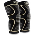 thumbnail image 1 of Copper Knee Braces for Knee Pain Women and Men (2 Pack), Knee Compression Sleeve for Arthritis, ACL, Meniscus Tear, Joint Pain Relief, Knee Support for Working , Running, Weightlifting, Fitness(L), 1 of 7