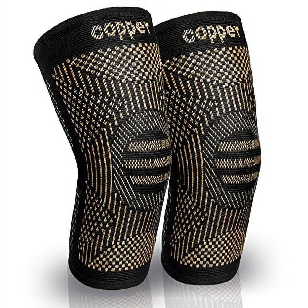 Copper Knee Braces for Knee Pain for Men Women(2pack)Knee Sleeves for