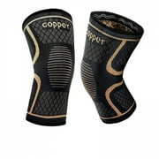 Copper Knee Braces for Knee Pain (2 pack)-2XL