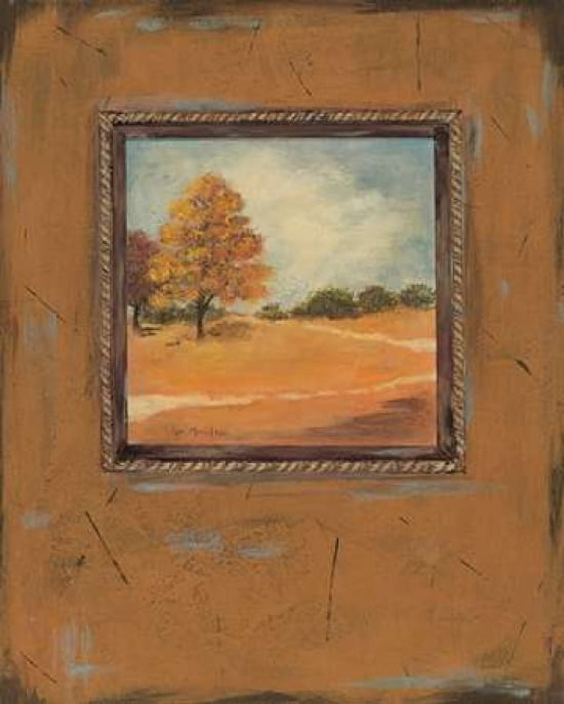 Copper Landscape Canvas Art - Jo Moulton (24 x 30)