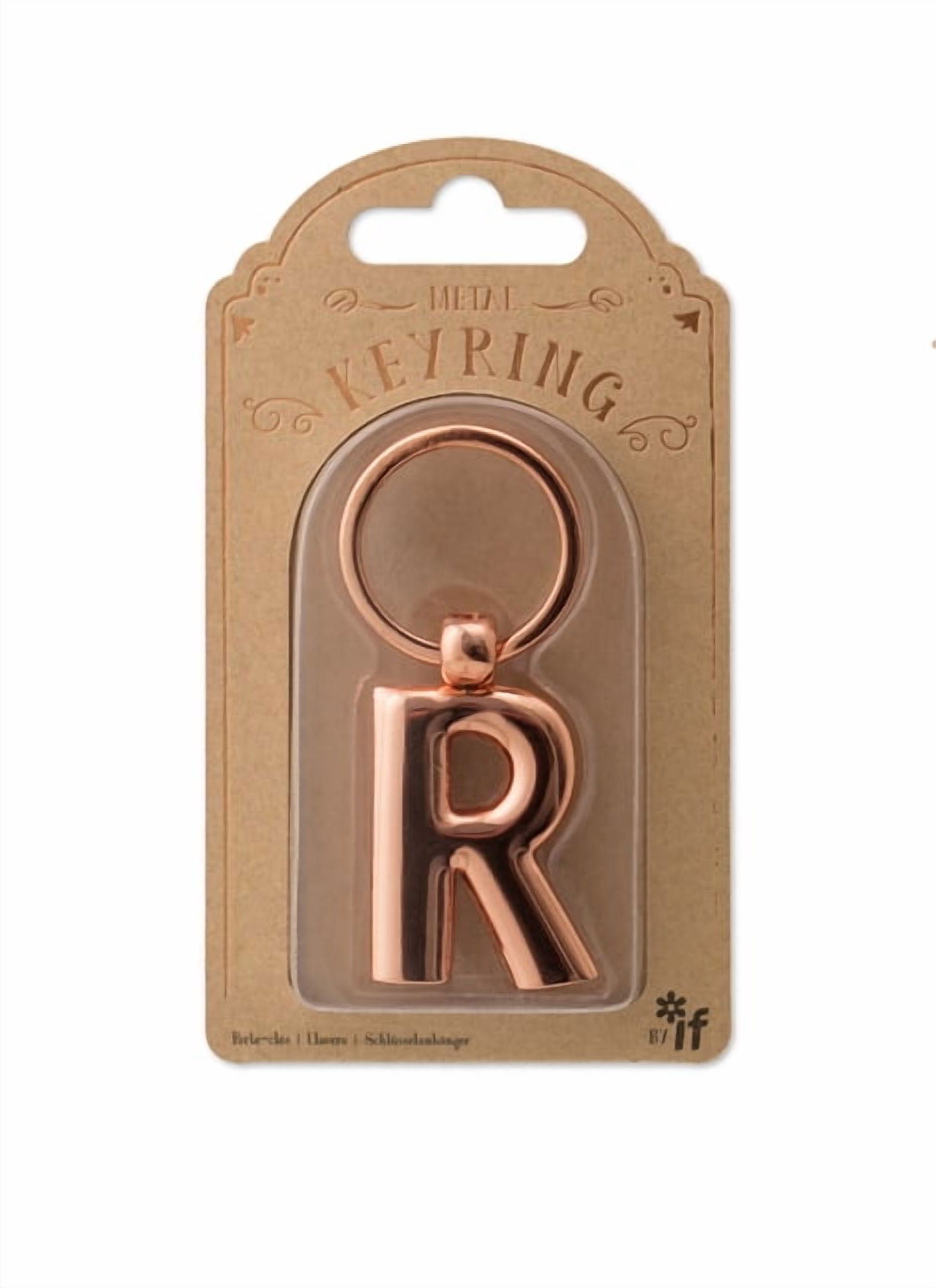 Key Rletter R Copper Letter Keyring Letter R (Other) - Walmart.com
