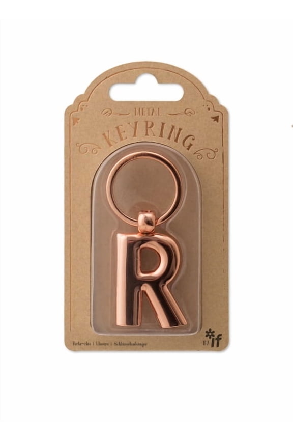 Copper Letter Keyring Letter R (Other)