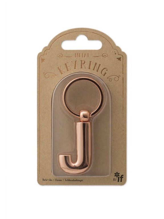 Copper Letter Keyrings Letter J (Other)