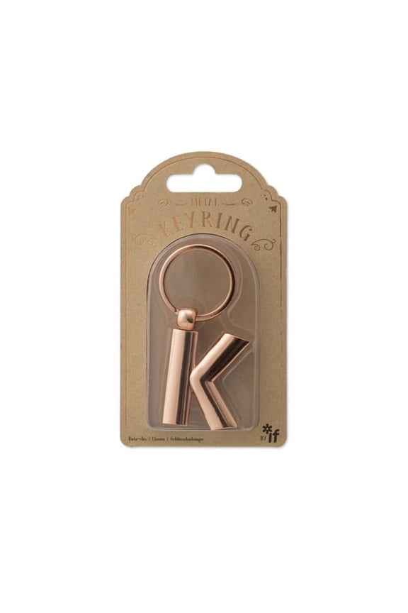 Copper Letter Keyrings, Letter K