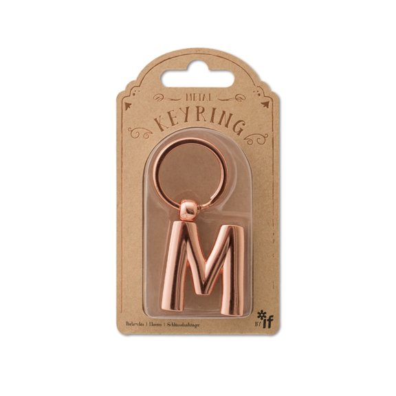 Copper Letter Keyrings Letter M (Other)