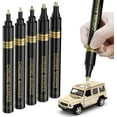 thumbnail image 1 of Copper Liquid Chrome Marker Set: 5pcs Oil- based Liquid Chrome Paint Pen, Permanent Reflective Chrome Touch Up Markers for Model Metal Plastic Glass Ceramic Cars Repair Tire DIY Art Craft(1-3mm), 1 of 14
