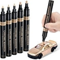 thumbnail image 1 of Copper Liquid Chrome Marker Set: 5pcs Oil- based Liquid Chrome Paint Pen, Permanent Reflective Chrome Touch Up Markers for Model Metal Plastic Glass Ceramic Cars Repair Tire DIY Art Craft(1-3mm), 1 of 7