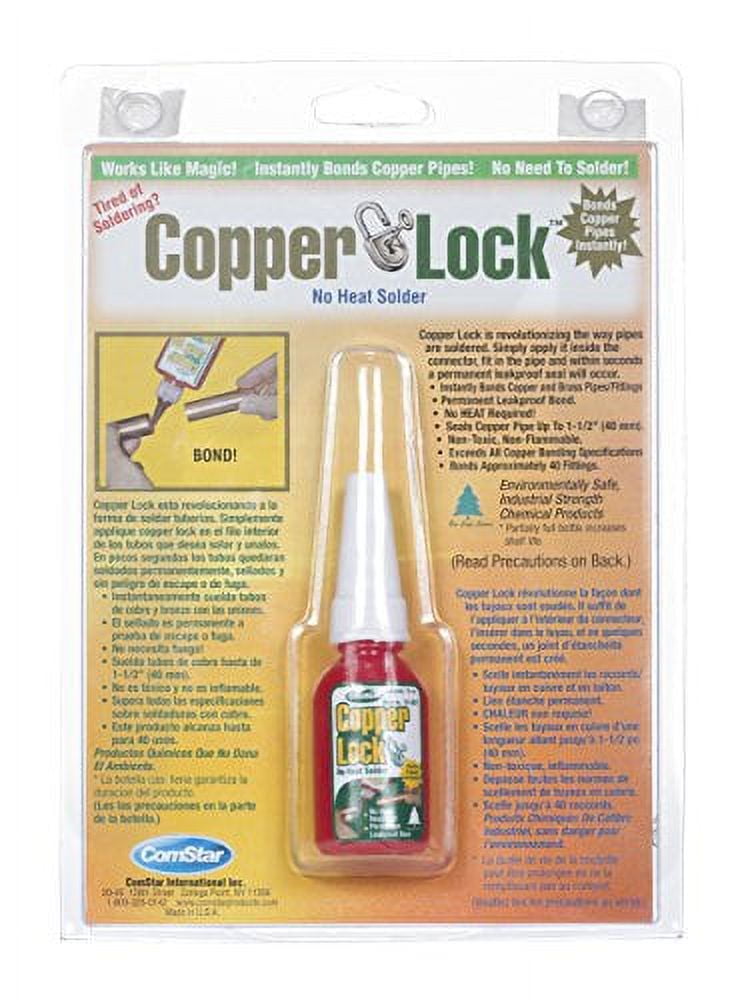 Copper Lock 10801 No Heat Solder, 10 ml Tube, Red