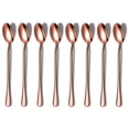 thumbnail image 1 of Copper Long Handle Spoon, Coffee Stirrers, Premium Stainless Steel Coffee Spoons, Ice Tea Spoons, Ice Cream Spoon, Cocktail Stirring Spoons, Tea Spoons, Set of 8 (Rose Gold), 1 of 7