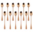 thumbnail image 1 of Copper Long Handle Spoon, MDEALY 7.5” Stainless Steel Ellipse Style Mixing Spoon, Coffee Ice Cream Spoon Cocktail Mixing Flatware Spoon Set for 12, 1 of 4