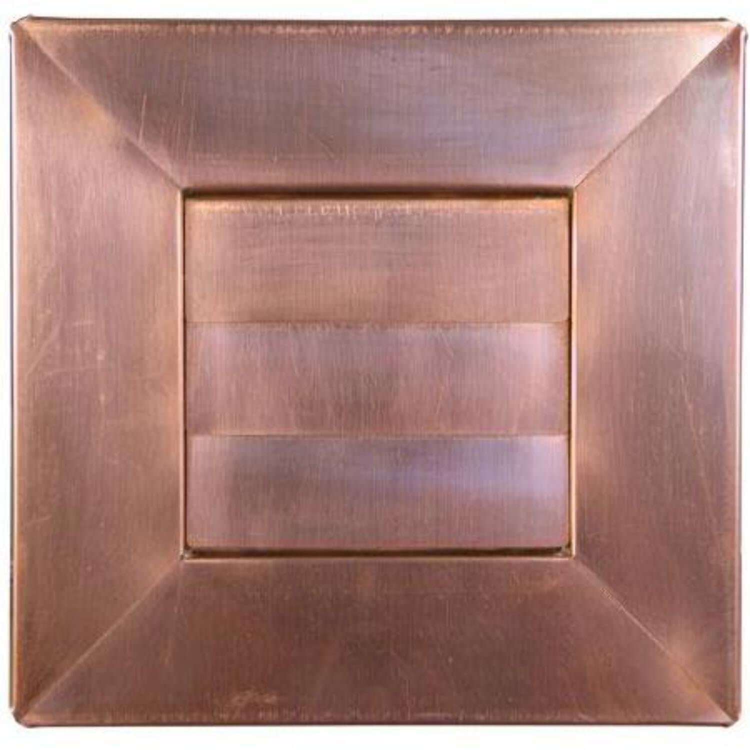 Copper Louvered Dryer Vent (4"-12") Duct Size: 4", Mount Type: Flush