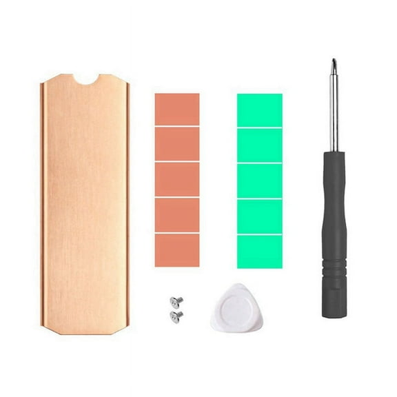 Copper M.2 SSD HeatSink Hard Disk Cooler with Thermal Solid State Disk Radiator 0.5mm for M.2 2280 NVMe SSD,TN80