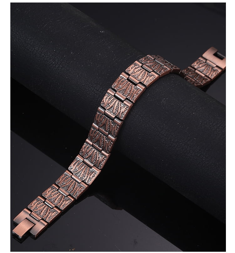 Copper Magnetic Bracelet for Men 8.46 inches