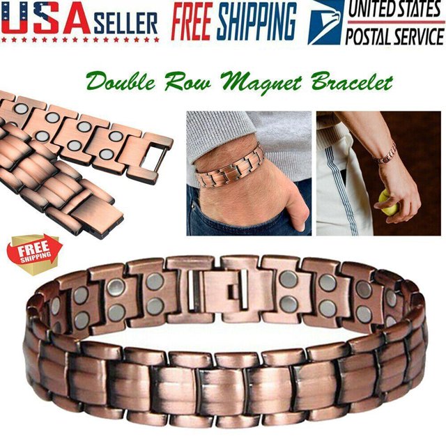 Copper Healing Therapy Jewelry Antique Copper Link Bracelet