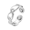 thumbnail image 1 of Copper Magnetic Ring With Leaves Design Electroplated Jewelry For Lovers Men Women Anniversary Gift For Couples, 1 of 3