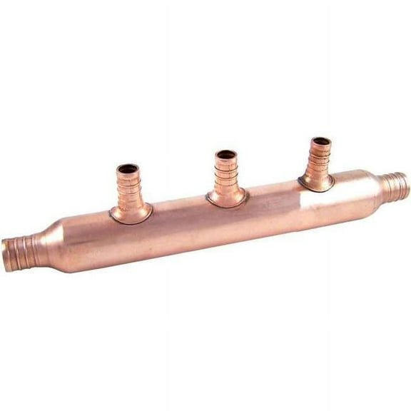 Copper Manifold with Pex 3 Port Open Bulk