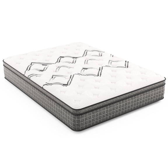 Copper Mattress 12.5", Medium Sensation Touch, White , 75.98in X 38.29in 11.96in, 57.71lb Comfort,