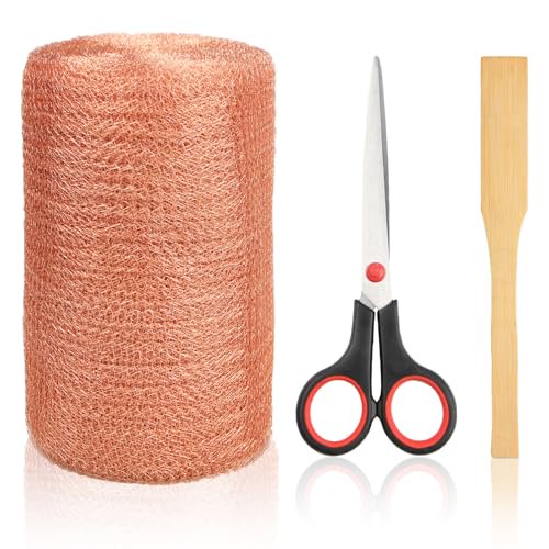 Copper Mesh Rodent Control, 5 in x 35 ft Proof Wire Screen Roll for Mice Rat Rodent, Bat & Snail, DIY Blocker Weep Hole Filler & Wool Mouse Trap