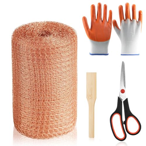 Copper Mesh Rodent Control, 5 in x 50ft Copper Wool for Mice, Rats & Bats