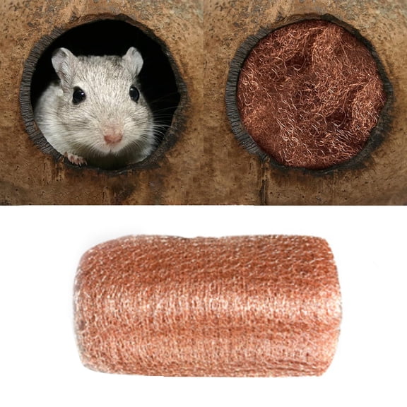 Copper Mesh Rodent Control 6M Pest Barrier Wire Mesh DIY Mouse Rat Mesh Copper Tape for Blocking Holes Gaps Garden Garage Pipes