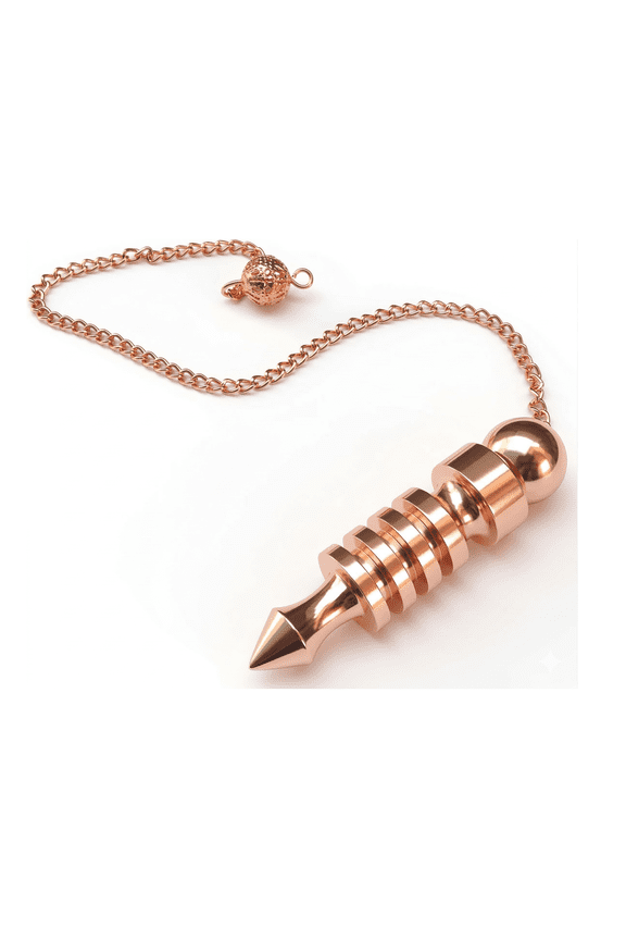 Copper Metal Chamber Pendulum Healing Dowsing Reiki For Divination Meditation Pendulum