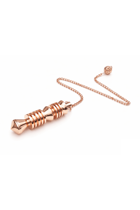 Copper Metal Designer Openable Egyptian Ring Pendulum For Dowsing & Divination