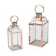 thumbnail image 1 of Copper Metal Lanterns (2Pc) - Home Decor - 2 Pieces, 1 of 1